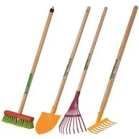 Freund Victoria Gartenpflege-Set Gartengeräte Set speziell für Kinder 4-teilig