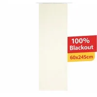 Stoffschmiede Schiebegardine, 60x245cm, Paneelwagen, Lichtschutz, 100% Blackout