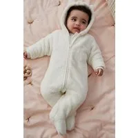Next Fleeceoverall Weicher Baby Fleece-Einteiler mit Kapuze (1-tlg)