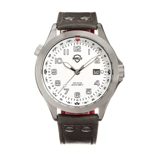 Shield Palau Montre de plongée pour homme avec bracelet en cuir et date