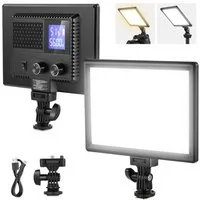 Neewer Videoleuchte NL-116AI 9" LED Panel CRI95+ 3200K-5600K dimmbar, mit wiederaufadbarerBatterie