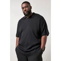 STHUGE Poloshirt Poloshirt Halbarm FLEXLASTIC® oversized Rippjersey