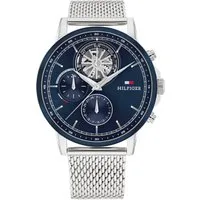 Tommy Hilfiger Multifunktionsuhr STEWART 1710609, Quarzuhr, Armbanduhr, Herrenuhr, Edelstahlarmband, analog
