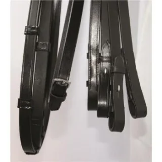 Hans Melzer Horse Equipment Hans Melzer Kandarenzügel Set schwarz/silber WB (Warmblut)