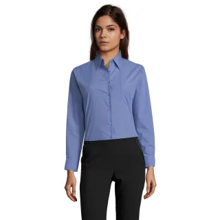 SOLS - "Executive" Bluse für Damen - Business Langärmlig (Mittelblau)