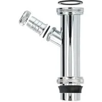 tecuro Siphon Tauchrohr Verstellrohr Ø 32 x 200 mm mit Geräteanschluss Ø 19 mm