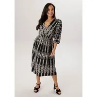 Aniston PLUS Jerseykleid in Wickeloptik