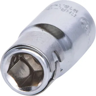 KS Tools 1/4" CHROMEplus Bit-Adapter-Stecknuss,für Bits 1/4"mit Spannring - 918.1422
