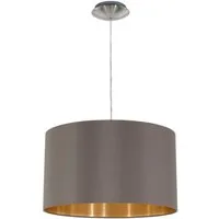 EGLO Hängeleuchte MASERLO, ohne Leuchtmittel, Leuchtmittel wechselbar, Pendelleuchte, Pendellampe, Wohnzimmer, Esszimmer, gemütlich, 110x38cm