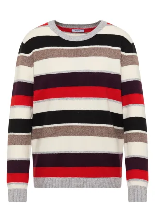 CECIL - Gestreifter Pullover vanilla white - Gr. - XL