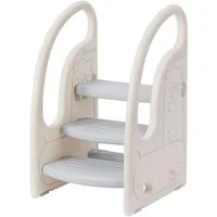 Onasti Tritthocker Tritthocker Dreistufiger Kinderhocker für Bad, Schlafzimmer, Küche