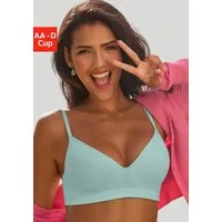 LASCANA Push-up-BH COMFY BRA ohne Bügel aus Baumwolle mit Struktur, bequemer BH