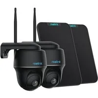 Reolink Überwachungskamera Argus PT Pro+Solarpanel 4MP Akku WLAN IP (2,4/5GHz WiFi,Personen-/Fahrzeugerkennung, PIR-Sensor, 2-Wege-Audio)
