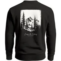 Neverless Sweatshirt Herren Sweatshirt mit Rückenprint - Escape the Ordinary - Regular Fit