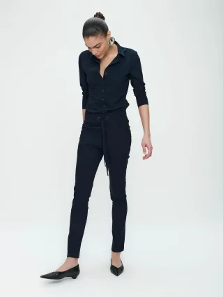 Jane Lushka - Pants Idris Technical Jersey blue - Gr. - XL