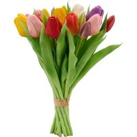 Kunsttulpe Tulpenbund, Creativ green, Höhe 30 cm, aus 16 Einzelstielen