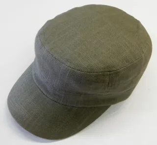 COMMANDER Finest Clothing - Cuba Cap mit Leinen oliv