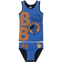 Star Wars Unterhemd Jungen Star Wars Unterhemd & Unterhose Set (Unterhemd + Unterhose, 2-St., 2-tlg)