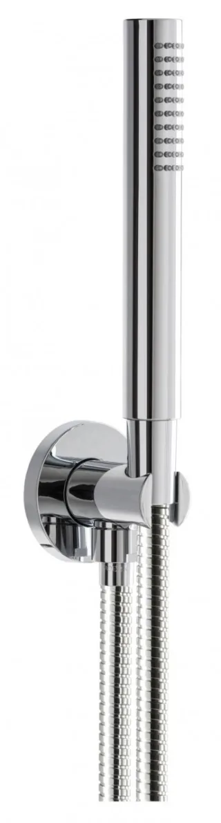 Herzbach Herzbach Living Spa Wannenset rund Anschlussbogen Mes Stabhandbrause Chrom , 11.620222.4.01 11.620222.4.01