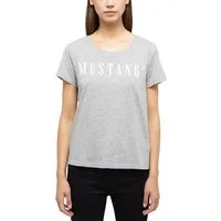 MUSTANG Rundhalsshirt ALMA mit Logo Print