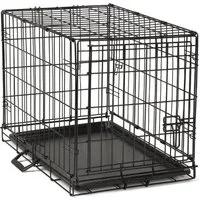 Petigi Tiertransportbox Hundekäfig Faltbar Käfig Transportkäfig Hundebox Tierkäfig Drahtkäfig