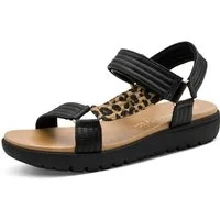 MARCO TOZZI Riemchensandale Plateau, Sandalette in veganer Verarbeitung