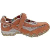 Allrounder by Mephisto Allrounder Sneaker Niro 23/12, Velourleder mit offenem Mesh, Karamell- Klettschuh