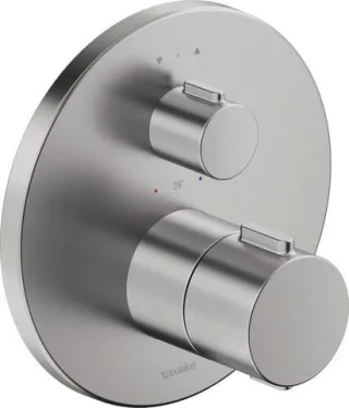 Duravit Thermostatarmaturen Thermostat Unterputz, 2 Verbraucher Edelstahl Gebürstet 170x94x170 mm -  TH4200014070