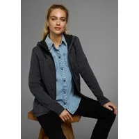 Polarino Strickfleecejacke für kalte Tage, aus Strickfleece, sportlicher Stil