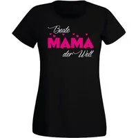 G-graphics T-Shirt Beste Mama der Welt Slim-fit Damen T-Shirt mit Frontprint-Motiv für die beste Mama