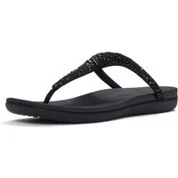 Fitflop SOLAY MIXED-CRYSTAL TOE-POST SANDALS Zehentrenner Dianette, Schlupfschuh, Sommerschuh mit edlem Glitter