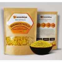 Bienenbiya Bienenwachstücher 200g/400g/1Kg 100% Reine Bienenwachs Pastillen ohne Zusatzstoffe, natürliches Beeswax für Salben,Kosmetika,Seifen,Kerzenherstellung und Leder-/Holzpflege, 100% natürlich ohne zusatzstoffe