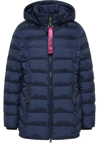 Barbara Lebek - Jacke Thermore mit Kapuze blue - Gr. - 38