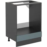 Vicco Herdumbauschrank R-Line, Blau-Grau/Anthrazit, 60 cm ohne Arbeitsplatte (1-St)