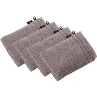 Vossen Waschhandschuh 4er Pack Waschhandschuh 22 x 16 cm Vienna Style Su, Frottier (Spar-Set, 4-St)