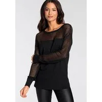 Melrose Ajourpullover mit trendy Lochmuster