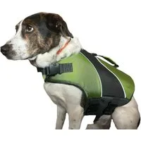 Navaris Hundeweste Hundeschwimmweste L grün Rettungsweste Hunde Schwimmweste Weste Hund