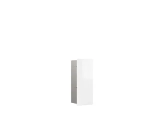 emco WC-Modul asis pure mit Glasfront Türanschlag links, Unterputz, 435 mm, alpinweiss, 975527404 975527404