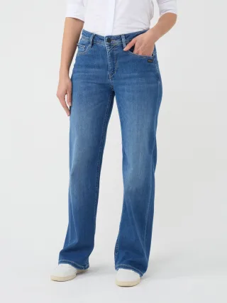 GANG Damen Essentials 94AMELIE WIDE - wide fit Jeans breeze wash