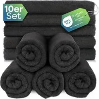 Slummer Seiftuch 10er-Set antharzit Seiftücher 30x30cm 100% Baumwolle, Walkfrottier (Spar-Set, 10-St), Frottier Waschlappen Seiflappen 30 x 30 cm, grau