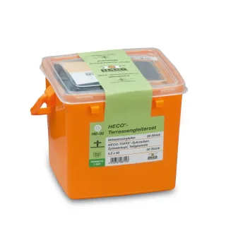 HECO Terrassengleiterset, 30 x Mittelst., 30 x HT-Terrassengleiterschr. - 48715