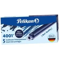 Pelikan Füllfederhalter Pelikan Großraum-Tintenpatronen 4001 GTP/5, blau-schwarz