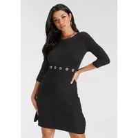 Melrose Strickkleid in Mini-Länge mit femininem Schnitt und Nietendetails