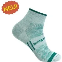 Wrightsock Sportsocken Quarter Coolmesh II (dünn, atmungsaktiv, bequem) alpinegrün - 1 Paar