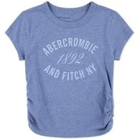 Abercrombie Kids T-Shirt AFG ANF 1892 RUCHED TEE mit Print und Raffung, for girls