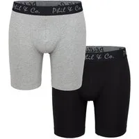 Phil & Co. Langer Boxer Herren Long Pants eng anliegend Boxer Shorts
