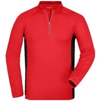 James & Nicholson Laufshirt Funktionelles Herren Langarm Laufshirt JN307 Atmungsaktiv, feuchtigkeitsregulierend und schnell trocknend