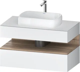 Duravit Qatego Konsolenwaschtischunterbau wandhängend Weiß Matt 1000x550x600 mm - QA4731055180000 QA4731055180000