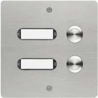 GROTHE Türklingelknopf Etagenplatte 2 We 55502, mit Namensschild