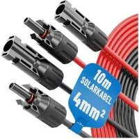 ABSINA ABSINA Solarkabel-Set 910003, MC4, 2x 10 m, 4 mm² Solarkabel